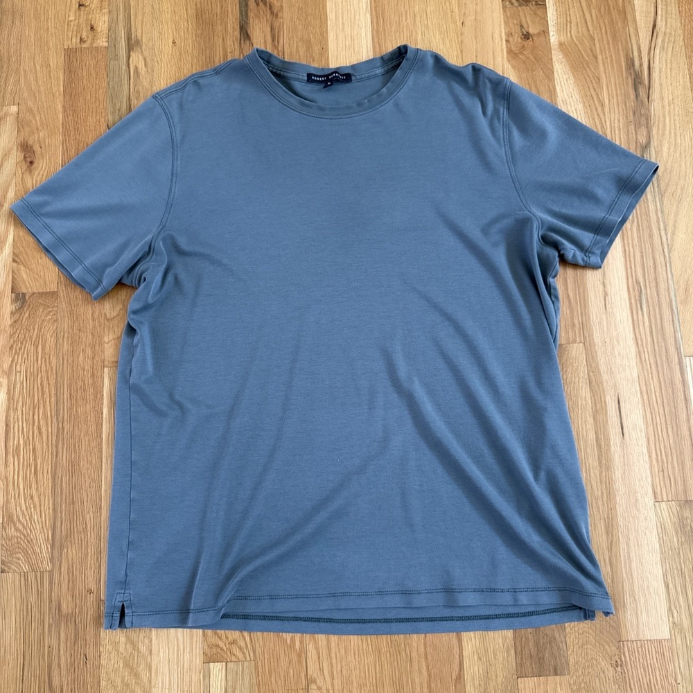 Robert Barakett Mens XL Olive  Pima Cotton The Barakett Tee Georgia‎ Crew Shirt